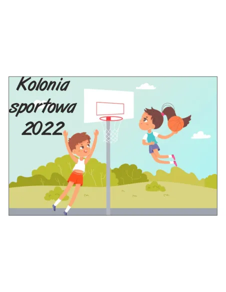 Magnesy na lodówkę - KOLONIA SPORTOWA 2022 - drukarnia, hurtownia, producent magnesów na lodówkę - druktur.com