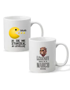 Kubek z imieniem na urodziny Legendy Rodzą się
