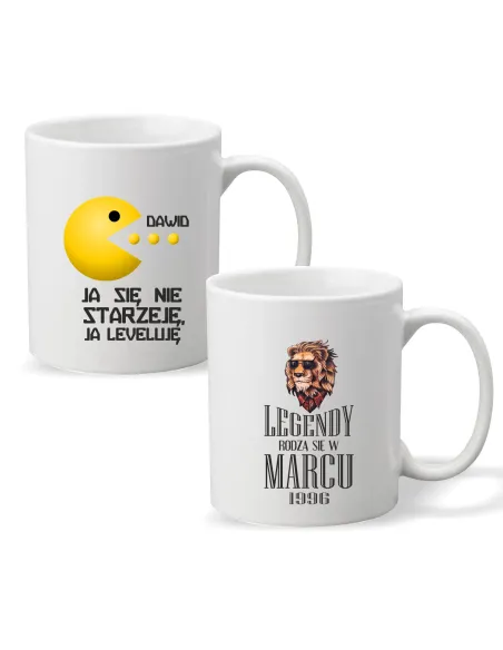 Kubek z imieniem na urodziny Legendy Rodzą się