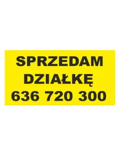 BANER SPRZEDAM działkę wynajem - gotowe wzory