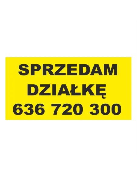 BANER SPRZEDAM działkę wynajem - gotowe wzory