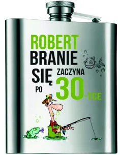 PREZENT na urodziny 18 30 40 50 Piersiówka 210ml