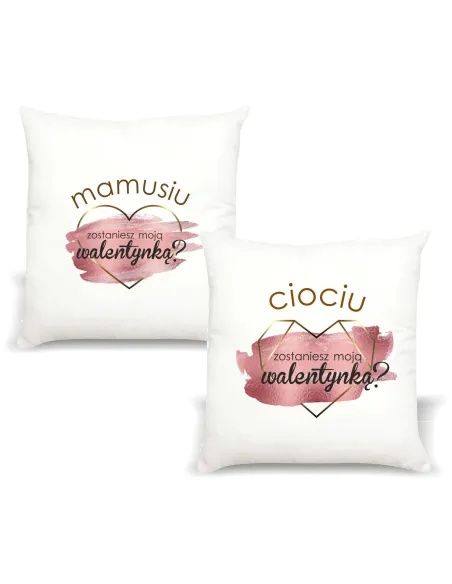 Poduszka z nadrukiem PREZENT dla MAMY WALENTYNKI