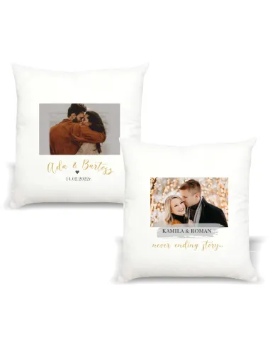 Poduszka z nadrukiem PREZENT na WALENTYNKI