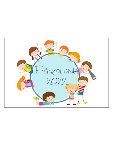 Magnesy na lodówkę - PÓŁKOLONIA 2022 - drukarnia, hurtownia, producent magnesów na lodówkę - druktur.com