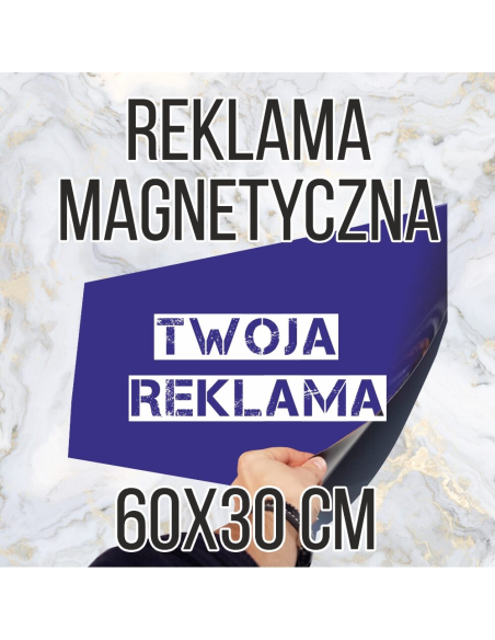 Reklama magnetyczna 60x30 - magnes na samochód