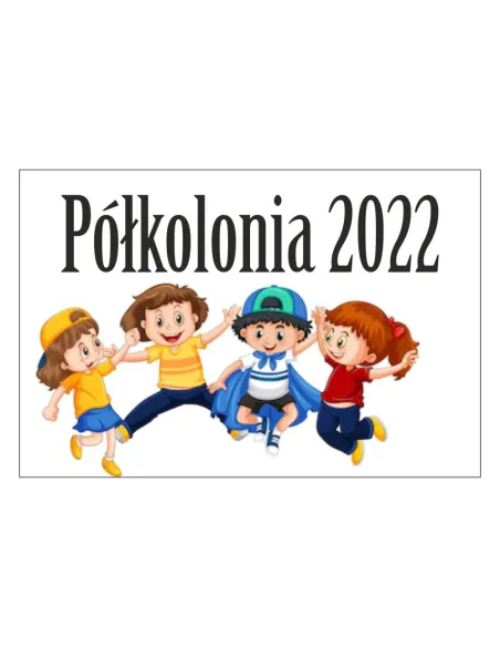 Magnesy na lodówkę - PÓŁKOLONIA 2022 - drukarnia, hurtownia, producent magnesów na lodówkę - druktur.com
