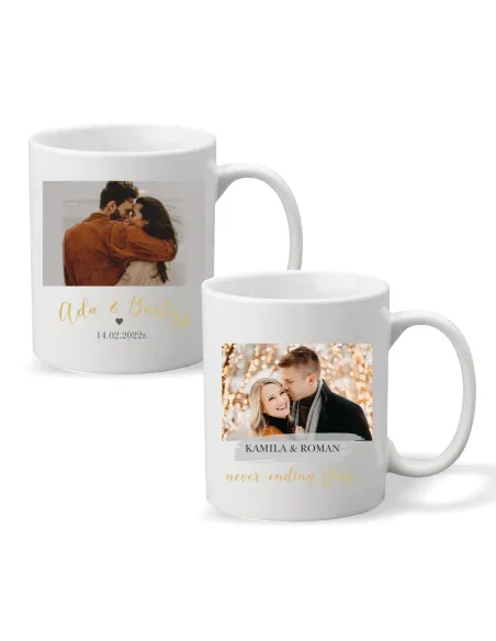 Kubek z nadrukiem PREZENT na WALENTYNKI