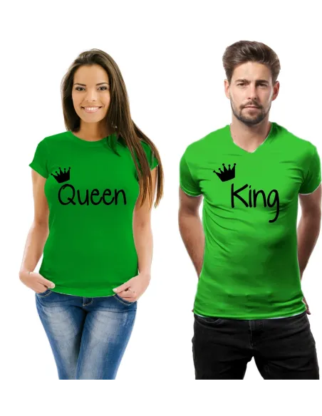 Koszulka z nadrukiem zestaw dla par Queen King