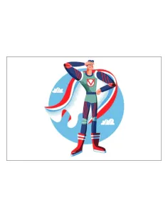 Magnesy na lodówkę - SUPER BOHATER - drukarnia, hurtownia, producent magnesów na lodówkę - druktur.com