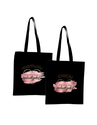 Eko Torba z nadrukiem PREZENT dla MAMY WALENTYNKI