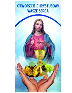 BOŻE CIAŁO Baner na ołtarz ołtarze dekoracja obraz
