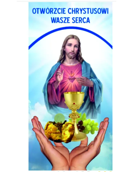 BOŻE CIAŁO Baner na ołtarz ołtarze dekoracja obraz