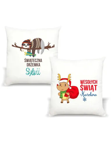 Poduszka z imieniem PREZENT ŚWIĄTECZNA DRZEMKA