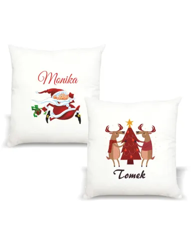 Poduszka z nadrukiem PREZENT ŚWIĘTA MIKOŁAJ