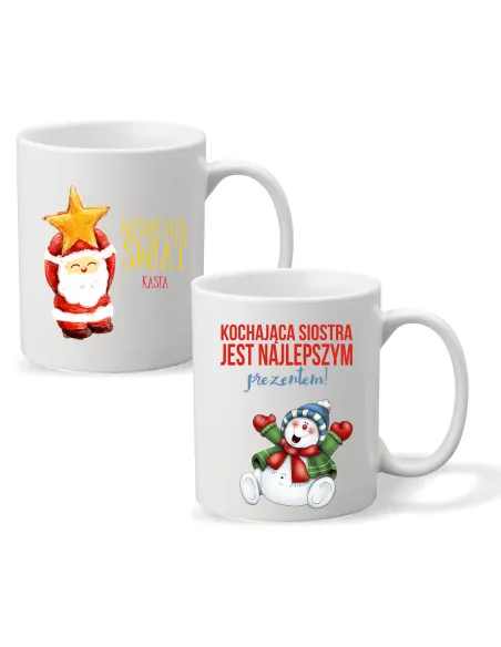Kubek z imieniem PREZENT WESOŁYCH ŚWIĄT