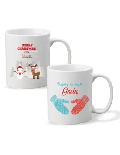 Kubek z imieniem PREZENT TRZYMAJ SIĘ CIEPŁO