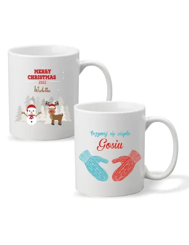 Kubek z imieniem PREZENT TRZYMAJ SIĘ CIEPŁO