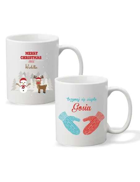 Kubek z imieniem PREZENT TRZYMAJ SIĘ CIEPŁO