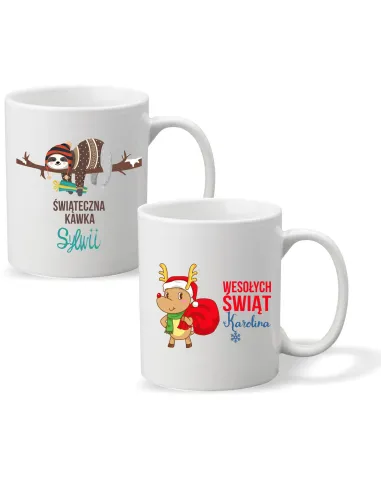 Kubek z imieniem PREZENT ŚWIĄTECZNA DRZEMKA