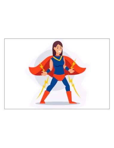 Magnesy na lodówkę - SUPER BOHATERKA - drukarnia, hurtownia, producent magnesów na lodówkę - druktur.com