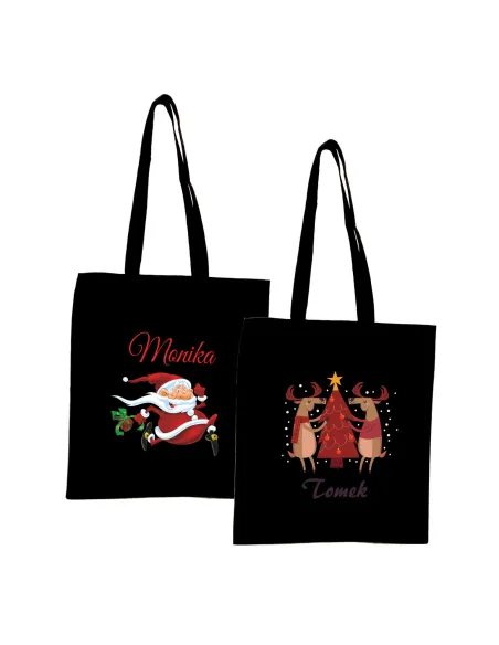 Eko Torba z nadrukiem PREZENT ŚWIĘTA MIKOŁAJ