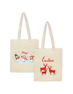 Eko Torba z imieniem PREZENT RENIFERY ŚWIĘTA