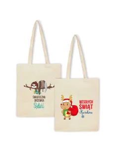 Eko Torba z imieniem napis ŚWIĄTECZNA DRZEMKA