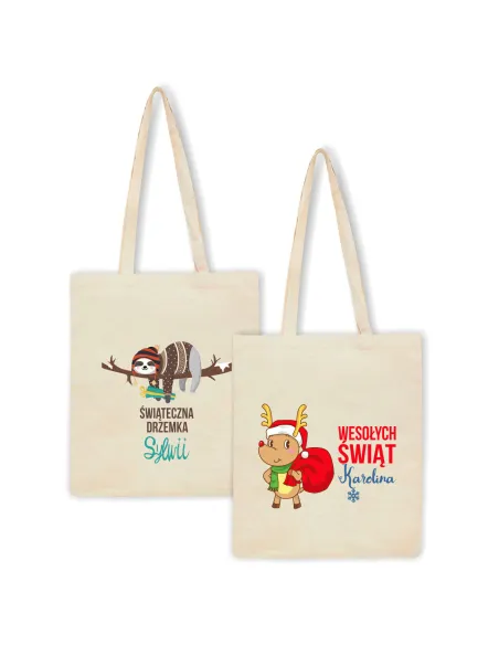 Eko Torba z imieniem napis ŚWIĄTECZNA DRZEMKA