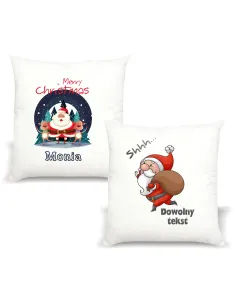 Poduszka z imieniem PREZENT - MERRY CHRISTMAS