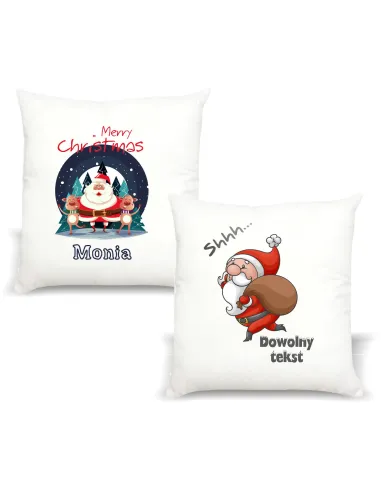 Poduszka z imieniem PREZENT - MERRY CHRISTMAS