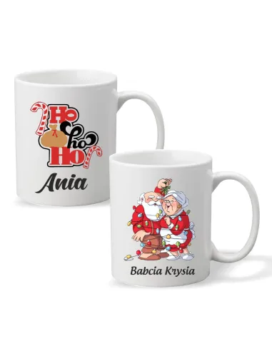 Kubek z imieniem PREZENT ŚWIĄTECZNY HO HO HO