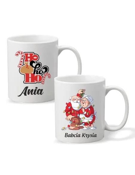 Kubek z imieniem PREZENT ŚWIĄTECZNY HO HO HO