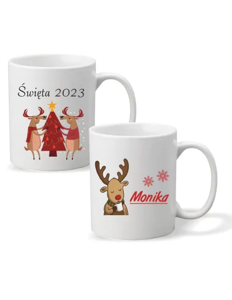 Kubek z nadrukiem PREZENT ŚWIĄTECZNY ŚWIĘTA ROK