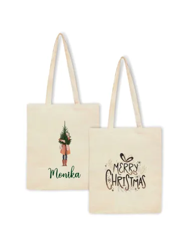 Eko Torba z imieniem PREZENT ŚWIĄTECZNY CHOINKA