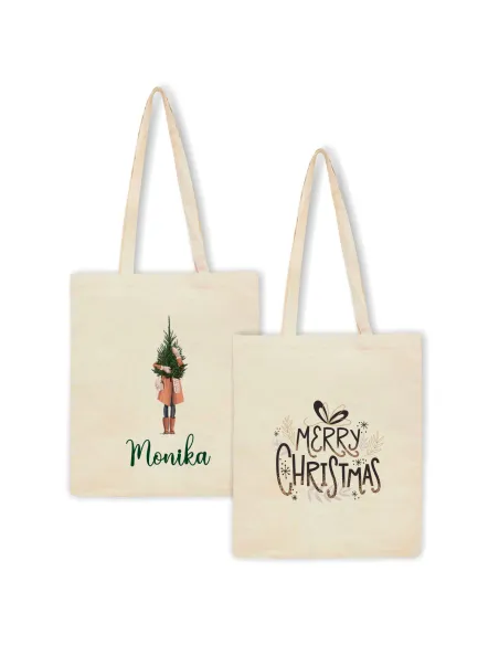 Eko Torba z imieniem PREZENT ŚWIĄTECZNY CHOINKA