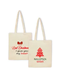 Eko Torba z nadrukiem PREZENT LAST CHRISTMAS