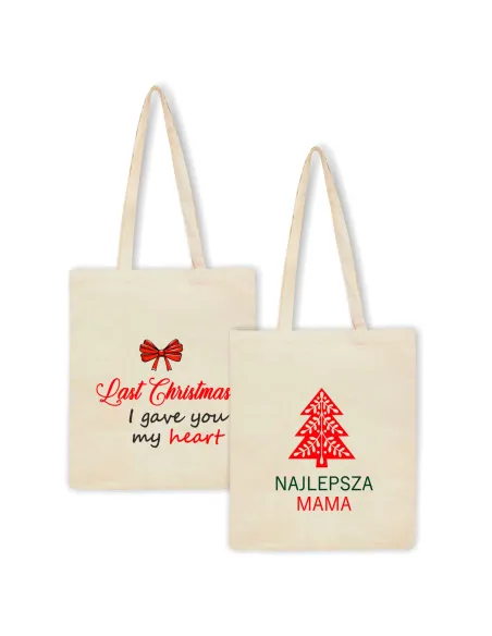 Eko Torba z nadrukiem PREZENT LAST CHRISTMAS