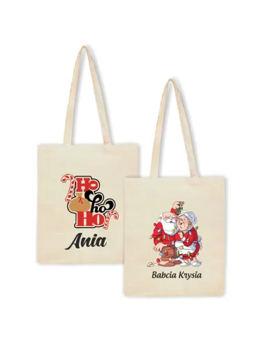Eko Torba z imieniem PREZENT ŚWIĄTECZNY HO HO HO