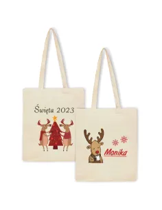 Eko Torba z nadrukiem PREZENT ŚWIĘTA ROK