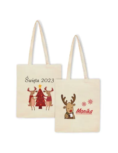 Eko Torba z nadrukiem PREZENT ŚWIĘTA ROK