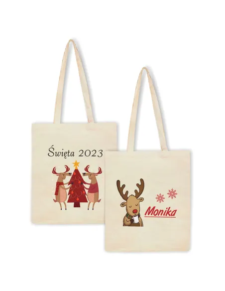 Eko Torba z nadrukiem PREZENT ŚWIĘTA ROK
