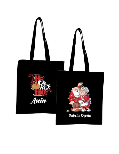 Eko Torba z nadrukiem ŚWIĘTA PREZENT HO HO HO