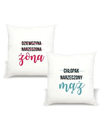 Poduszka z nadrukiem napis PREZENT dla ŻONY