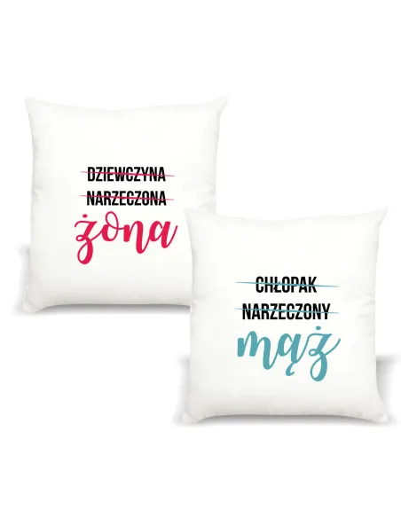 Poduszka z nadrukiem napis PREZENT dla ŻONY