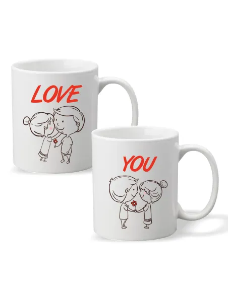 Kubek z nadrukiem PREZENT na WALENTYNKI LOVE