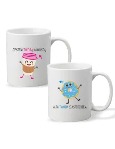 Kubek z nadrukiem PREZENT JESTEM TWOJĄ KAWUSIĄ
