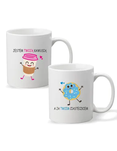Kubek z nadrukiem PREZENT JESTEM TWOJĄ KAWUSIĄ