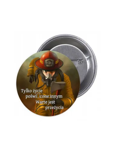 Przypinki buttony TYLKO ŻYCIE znaczki badziki z grafiką