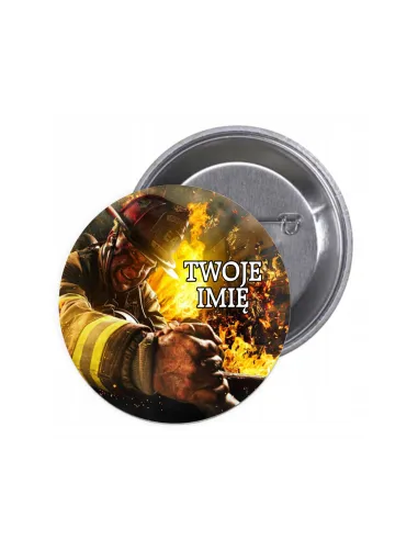 Przypinki buttony TWOJE IMIĘ znaczki badziki z grafiką